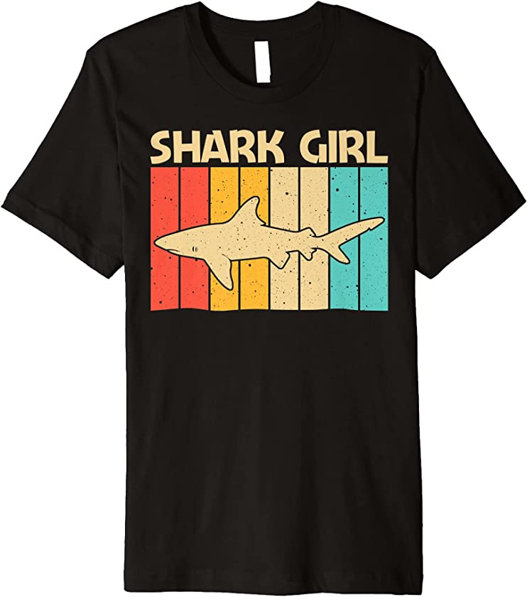 Cool Shark Design For Girls Kids Shark Ocean Animal Lovers Premium T-Shirt