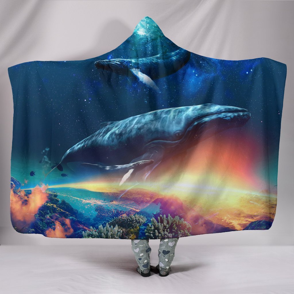 Whale Hooded Blanket