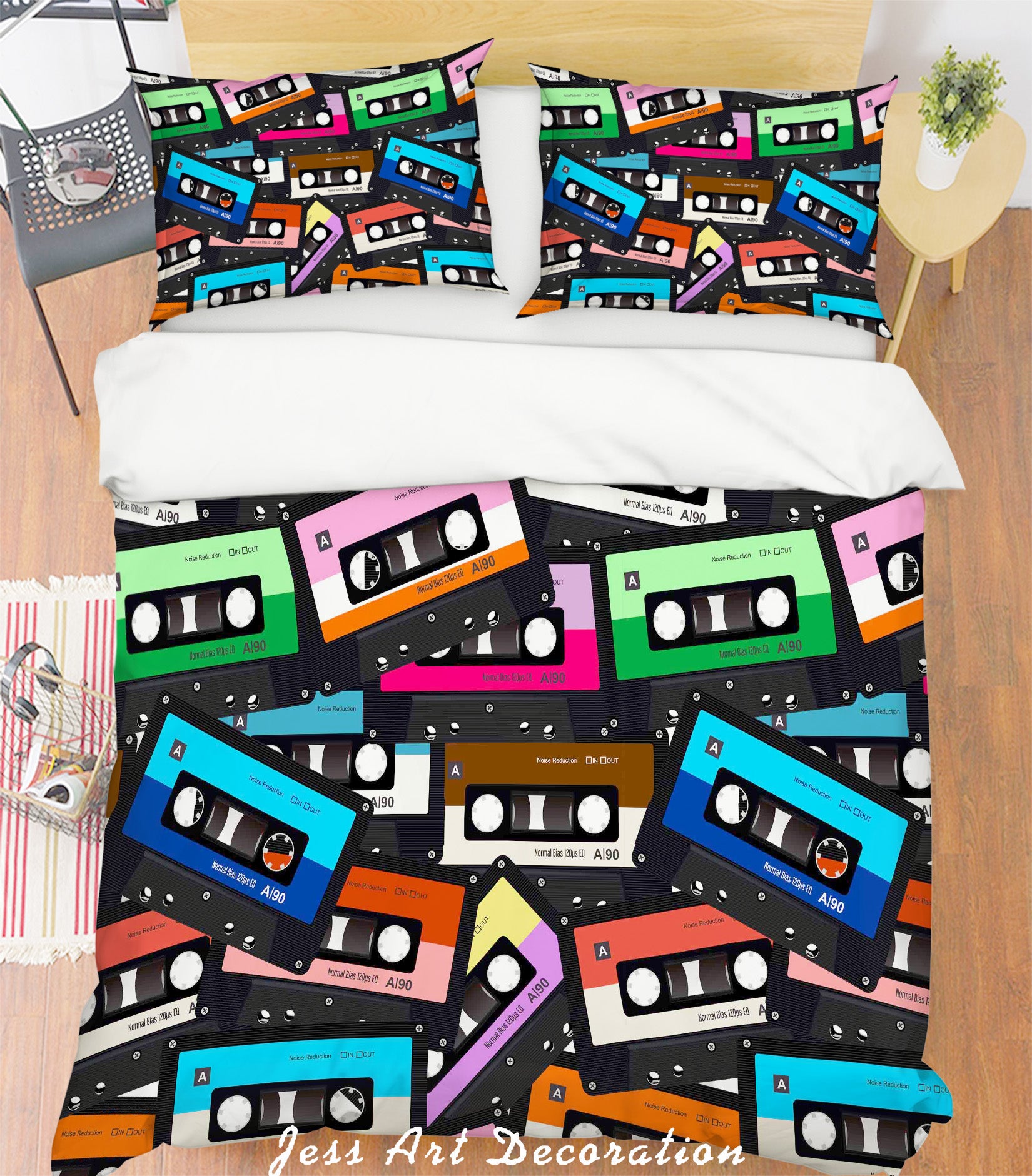 3D Color Magnetic Tape Animals Quilt Cover Set Bedding Set Pillowcases  44