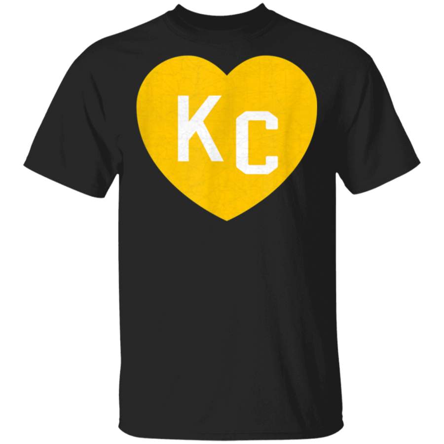 KC Heart Kansas City Red Kc Kingdom Locals Love Design TShirt