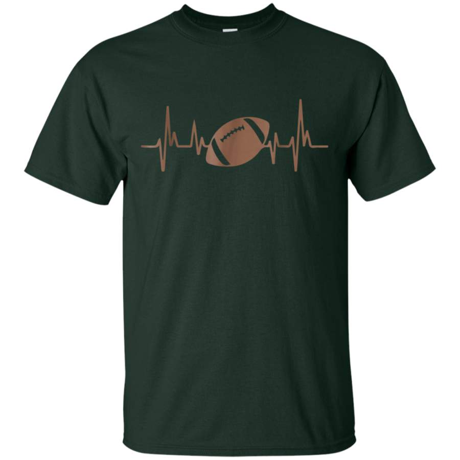 AGR American Football Heartbeat Fan Gift T-Shirt