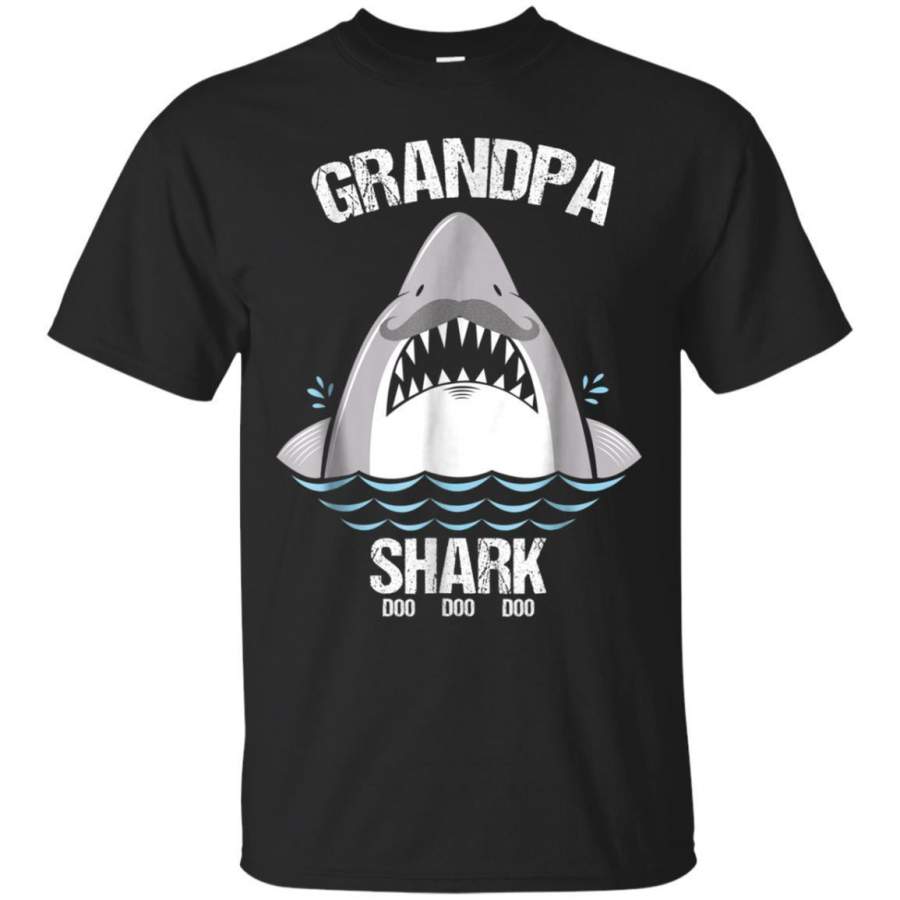 AGR Mens Grandpa Shark Doo Doo Doo Funny Family Matching Shirt Jaq T-shirt