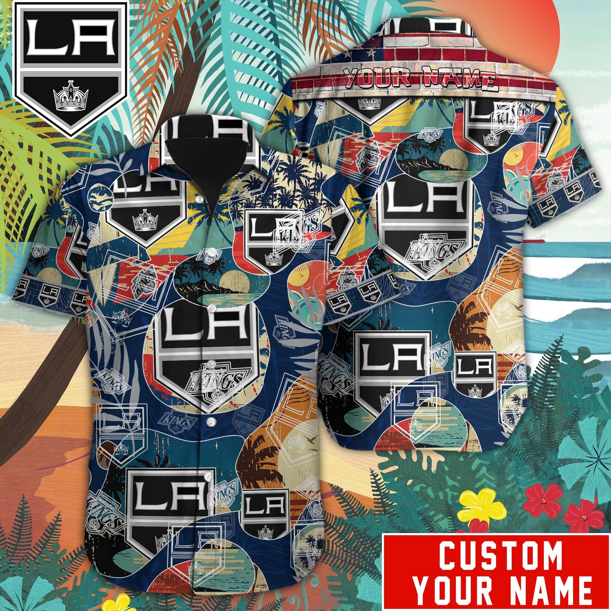 Los Angeles Kings Custom Name Hawaiian Shirt