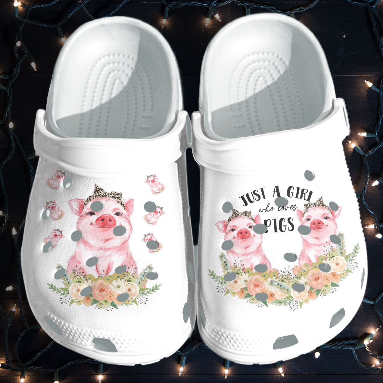 Pig Girl Cute Crocbland Clog Shoes Gifts Mothers Day Daughter – Farm Life Girl Love Pig Shoes Gifts For Women Grandma Mom