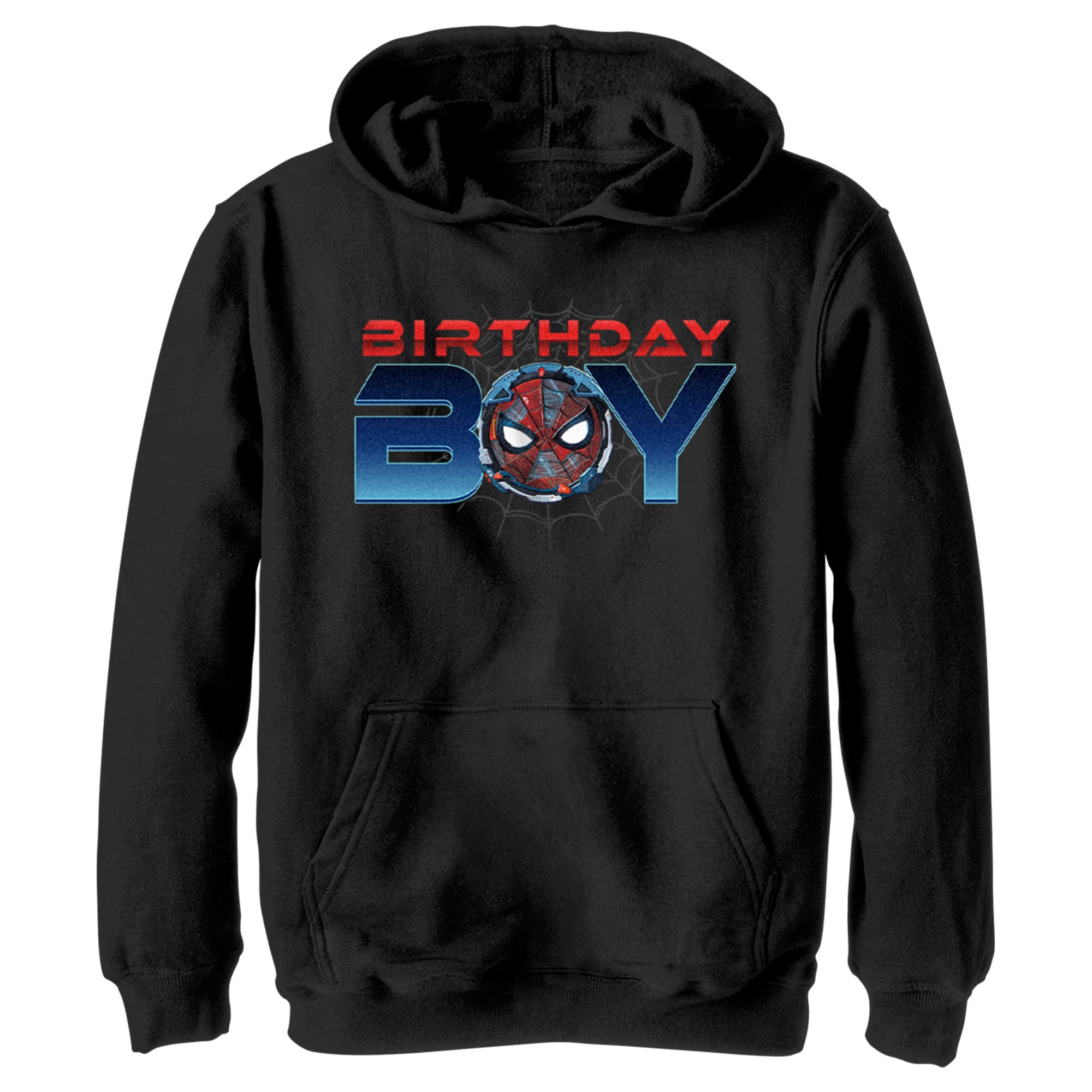 Boy’S Marvel Mecha Spidey Birthday Pull Over Hoodie