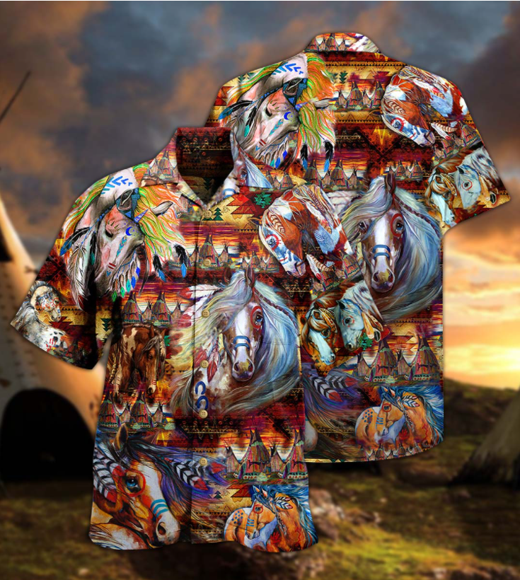 Native Horse All Over Printed Hawaiian Shirt Ha78071