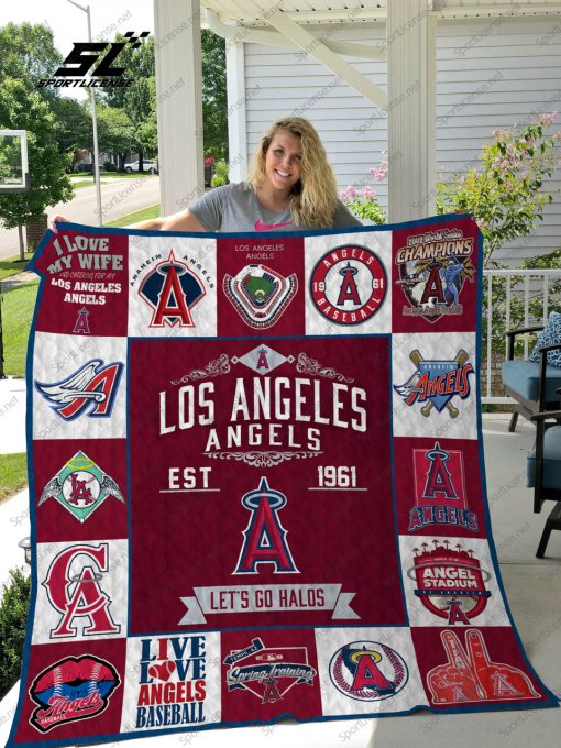 Los Angeles Angels 1 Quilt Blanket A95