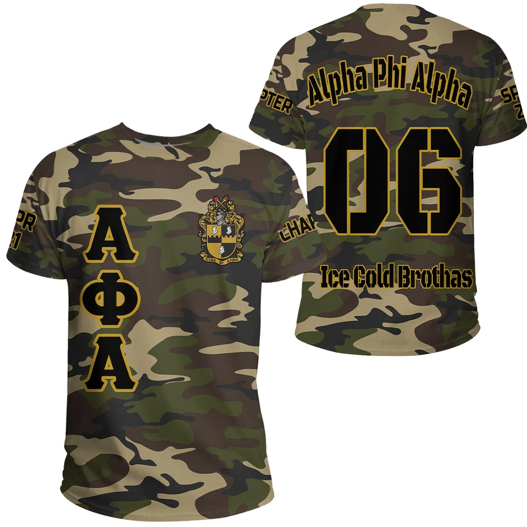 (Custom) Africa Zone T-Shirt – Alpha Phi Alpha Camouflage T-Shirt A31