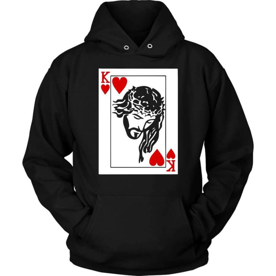 King of hearts is Jesus hoodie | Christian apparel