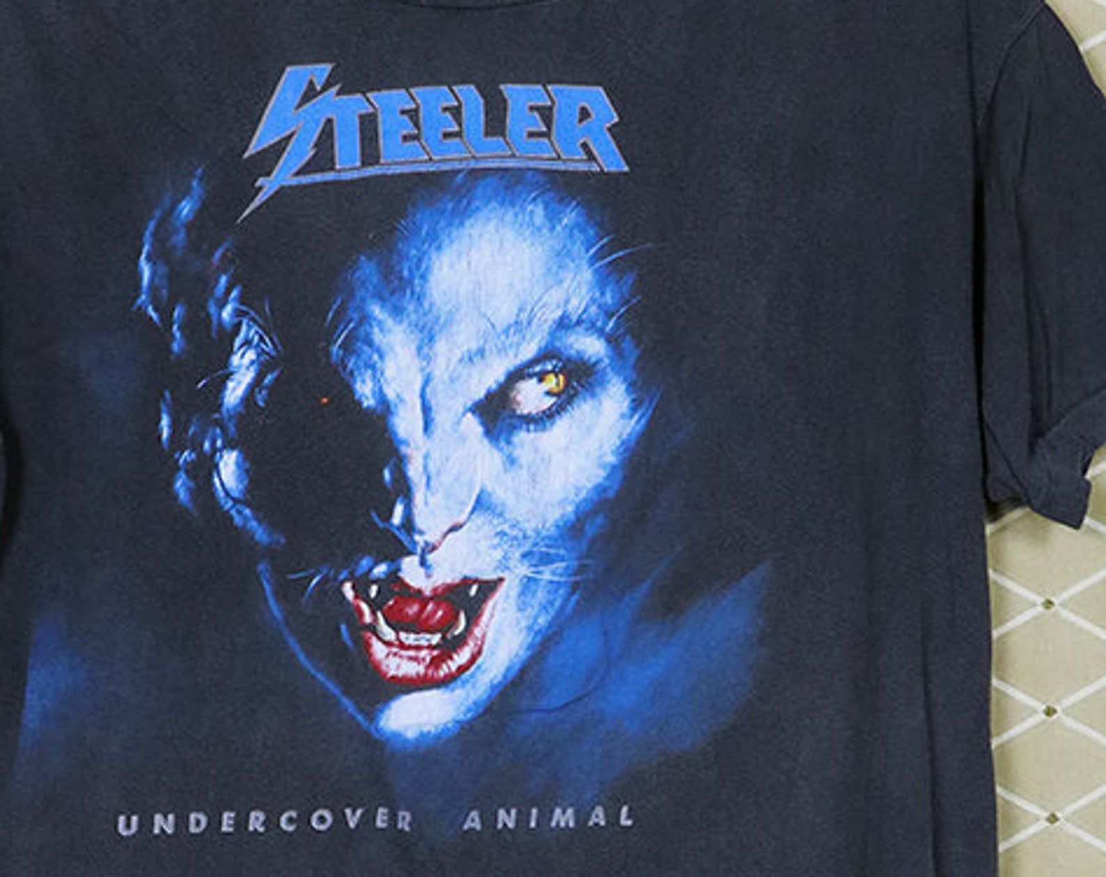 Steeler T-Shirt Vintage Rare Metal T-Shirt Motley Crue Ratt Quiet Riot Judas Priest Twisted Sister Kiss Dokken Wasp Wasp Grim Reaper