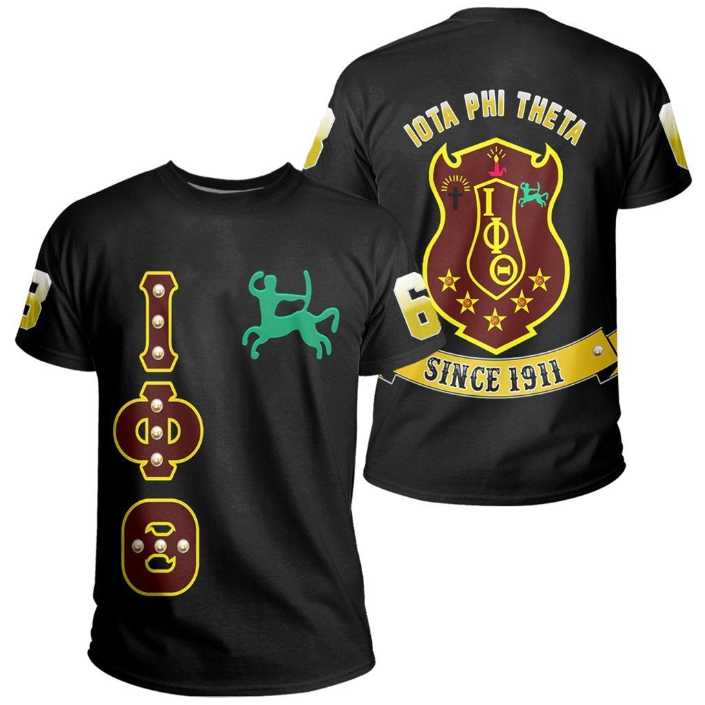 Greek Life T-Shirt – Iota Phi Theta Crystal Black T-Shirt J09