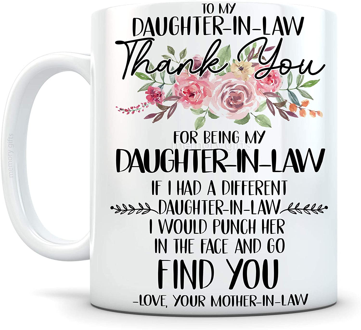 Daughter-In-Law Mug -Gift For Daughter, From Mother-In-Law, Daughter-In-Law Gifts, Birthday