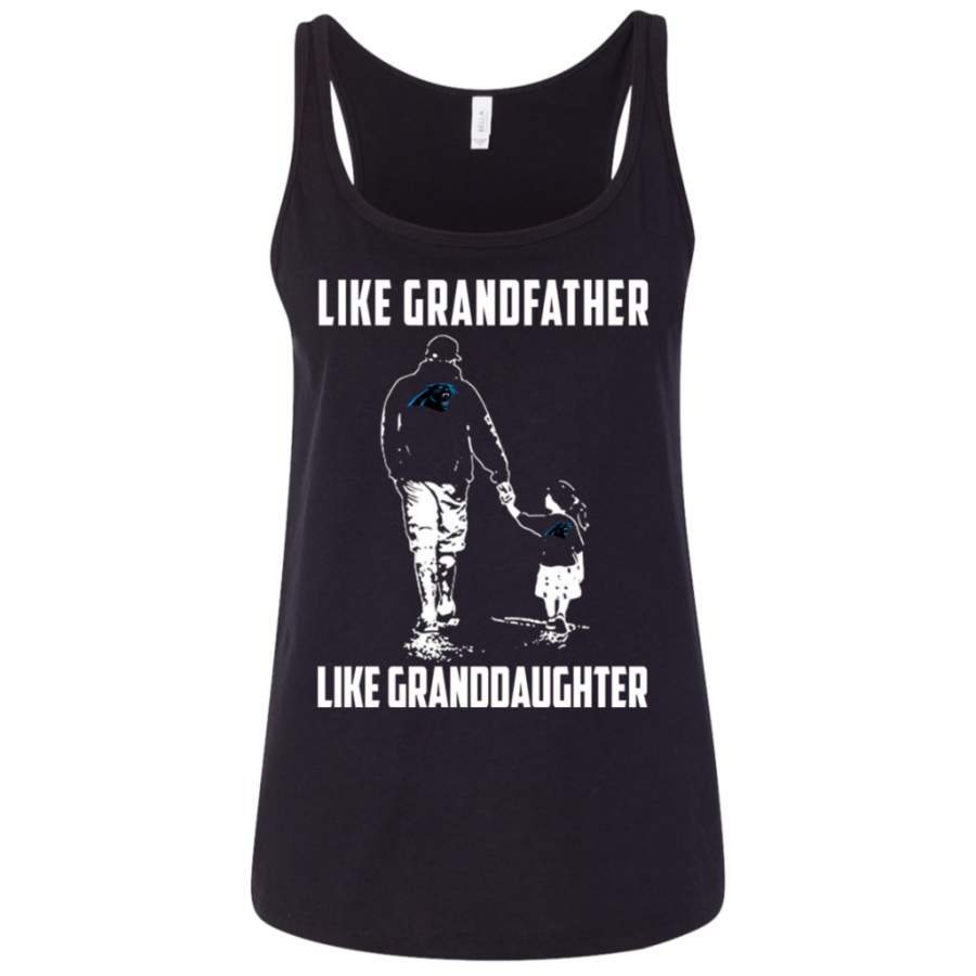 Blithesome Carolina Panthers Like GrandFather Like GrandDaughter t shirt Ladies’ Relaxed