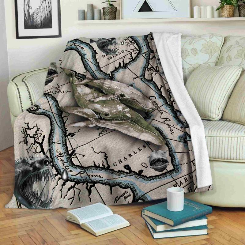 Whale JQQ4075 Fleece Blanket