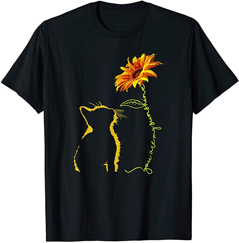 Meow Flower Cat You Are My Sunshine Cat Kitten Lover Gifts T-Shirt