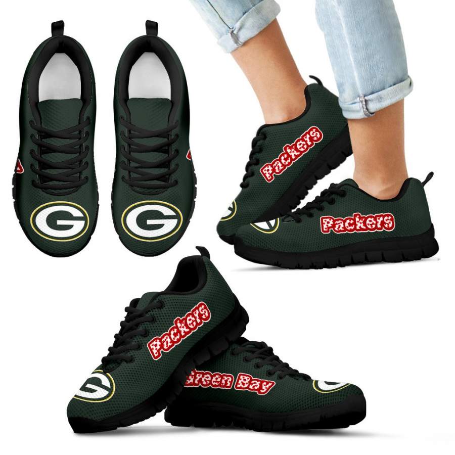 Magnificent Green Bay Packers Amazing Logo Sneakers