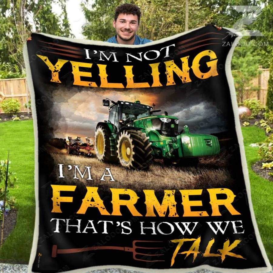 Zalooo – Fleece Blanket – Farmer – That’s How We Talk