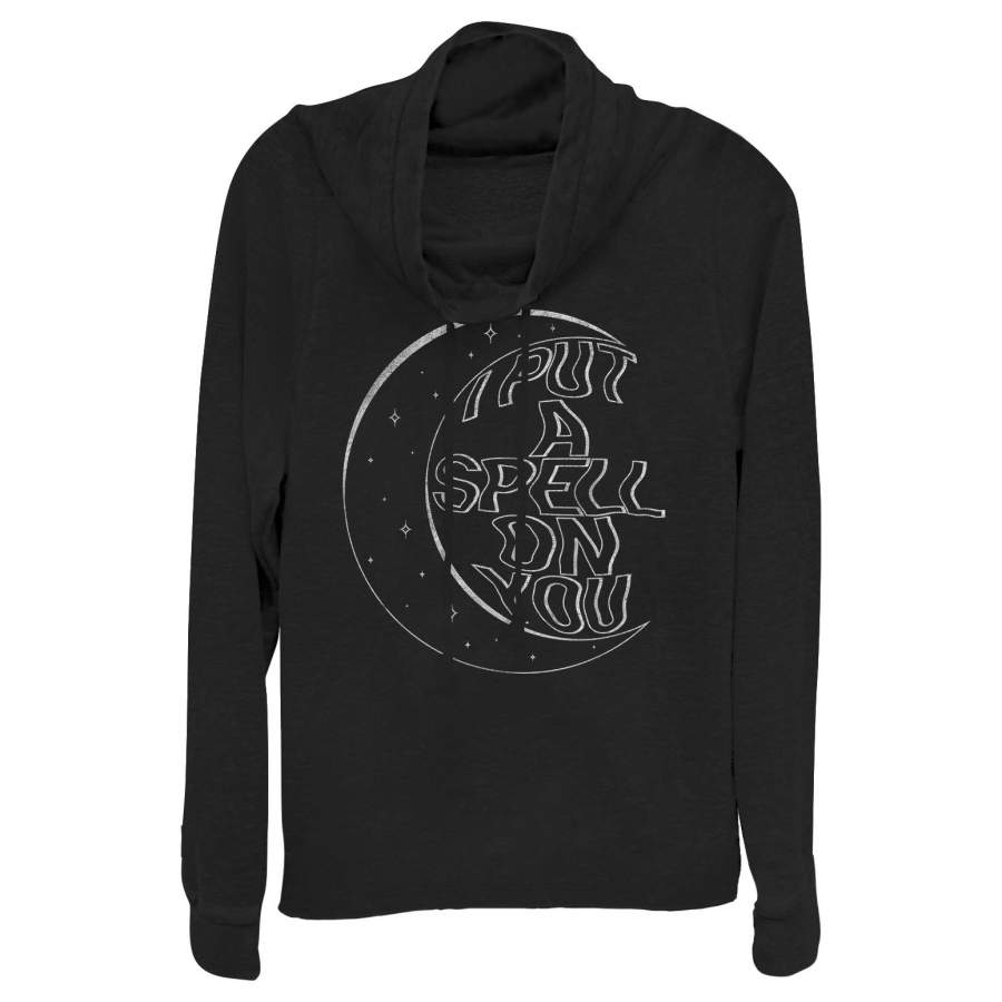 CHIN UP Junior’s Halloween Spell on You Cowl Neck Sweatshirt