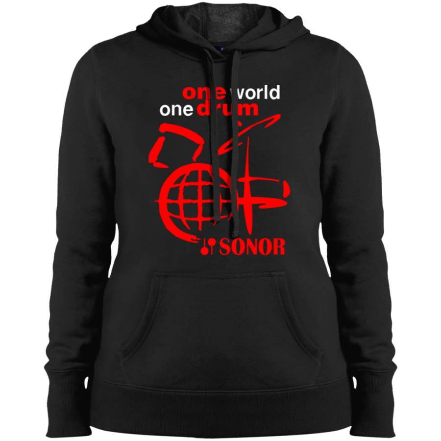 AGR One World One Drum Sonor Ladies’ Pullover Hooded Sweatshirt