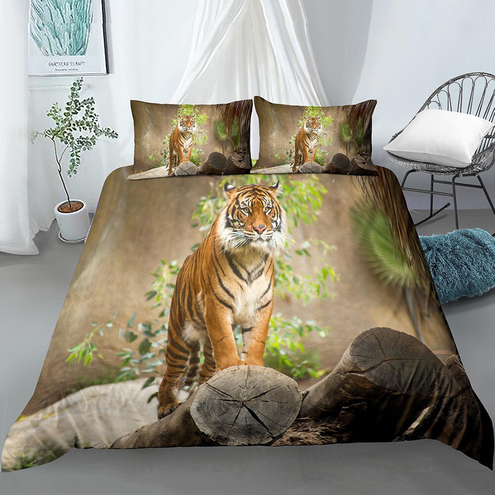 Tiger Lion Cover 3D Digital Printing Cover King Size Bedding Set Bedding Sets Queen Bedding Set Duvet Covers