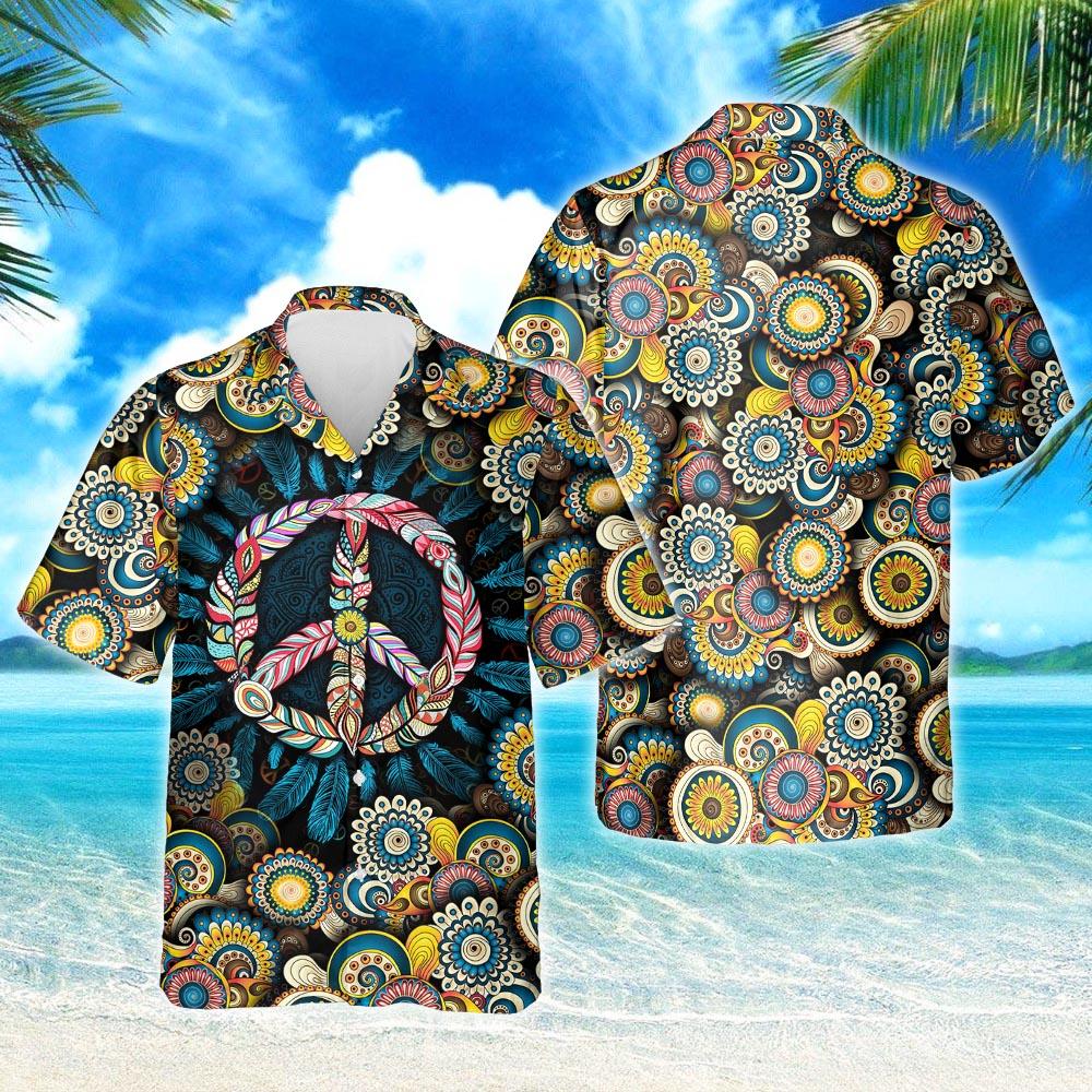 Hippie Peace Hawaii Shirt Ha102027