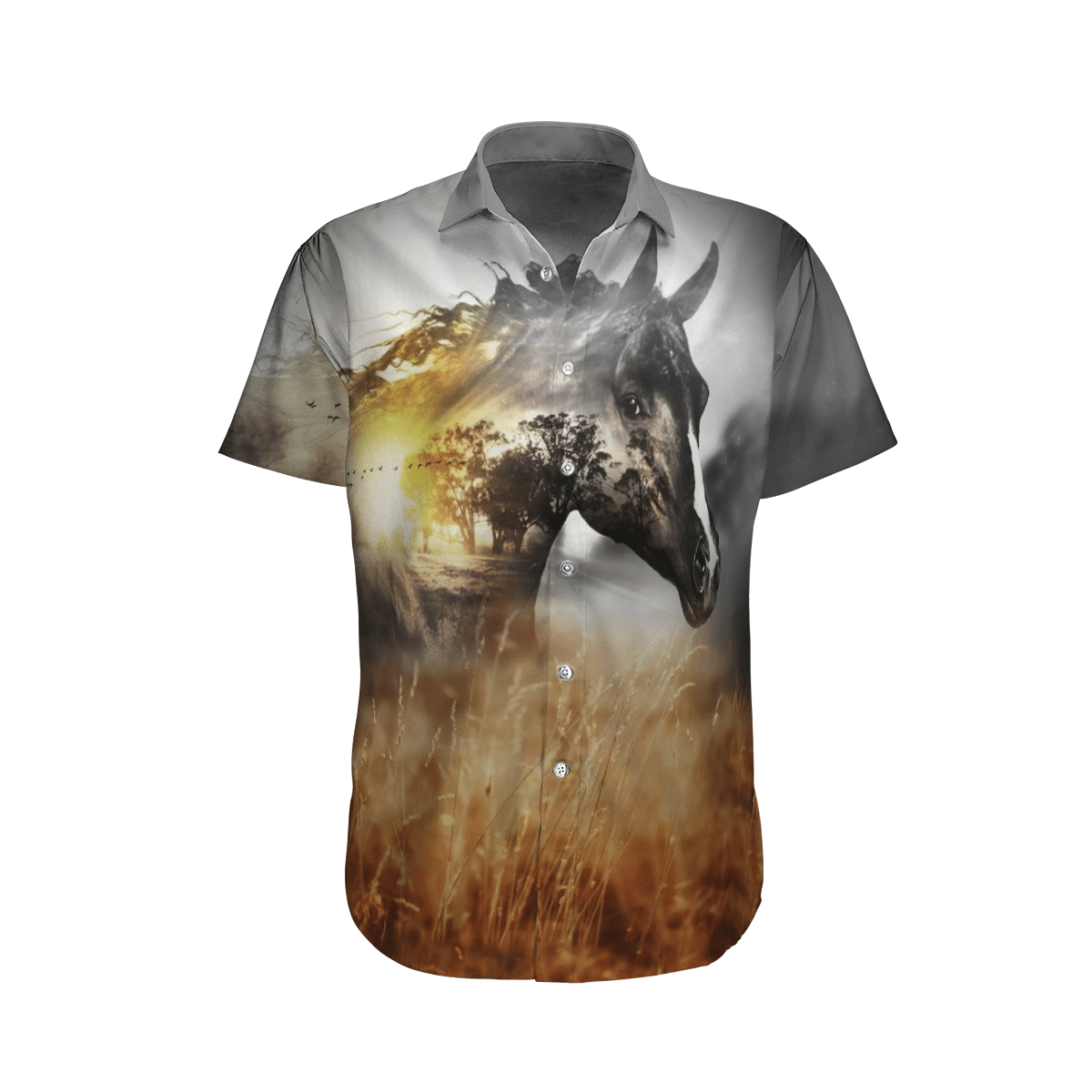 Horse Khaki Nice Design Unisex Hawaii Shirt For Men And Women Ha74217