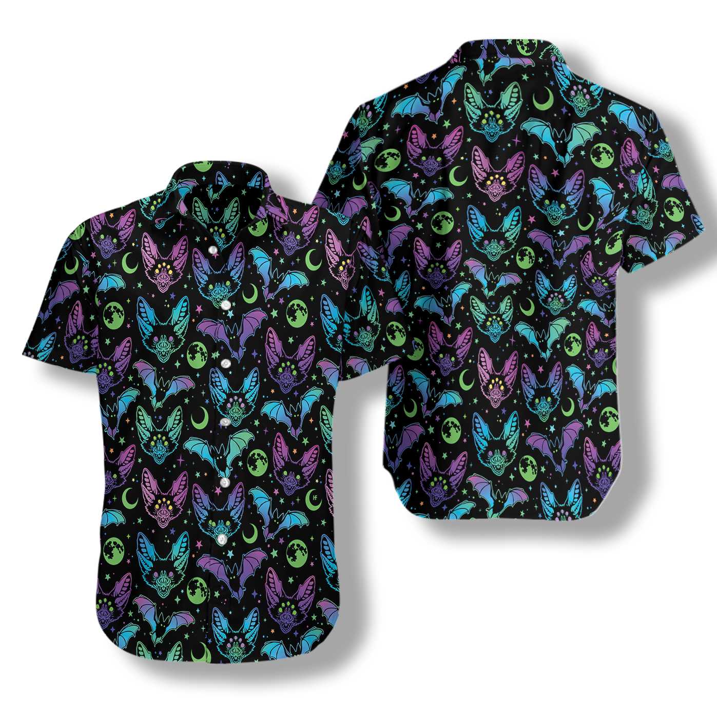 Multicolored Bats Hawaii Shirt Ha8657