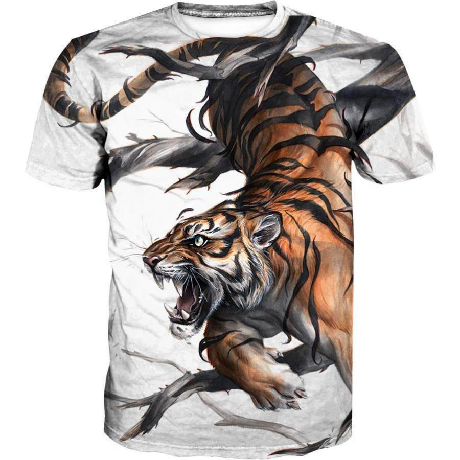 Cool Tiger T-Shirt – Printed Tiger Clothes