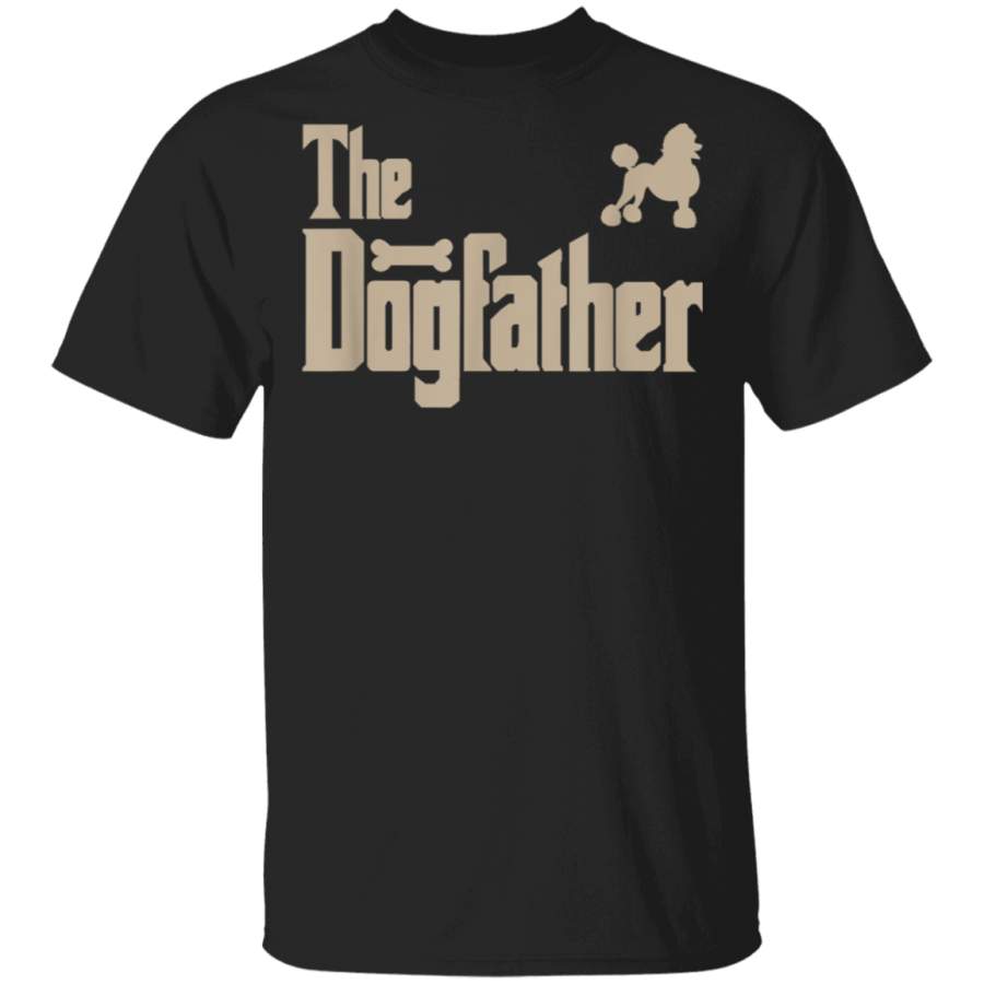 Mens Poodle Dog Lover Gifts The Dogfather Men Tee Shirts TShirt