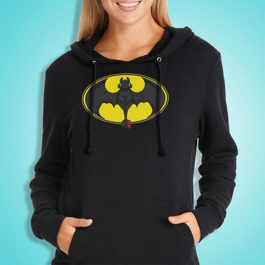 Toothless Spoof Batman Women’S Hoodie