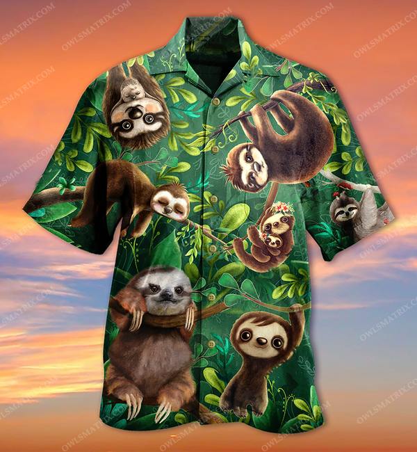 Sloth Lovely Cute Animals Limited – Hawaiian Shirt Hawaiian Shirt For Men, Hawaiian Shirt For Women, Aloha Shirt