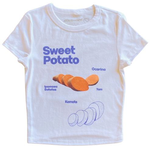 Sweet Potato v2 Women   s Baby Rib Ladies Tee Shirt Outfit  For Men  For Women