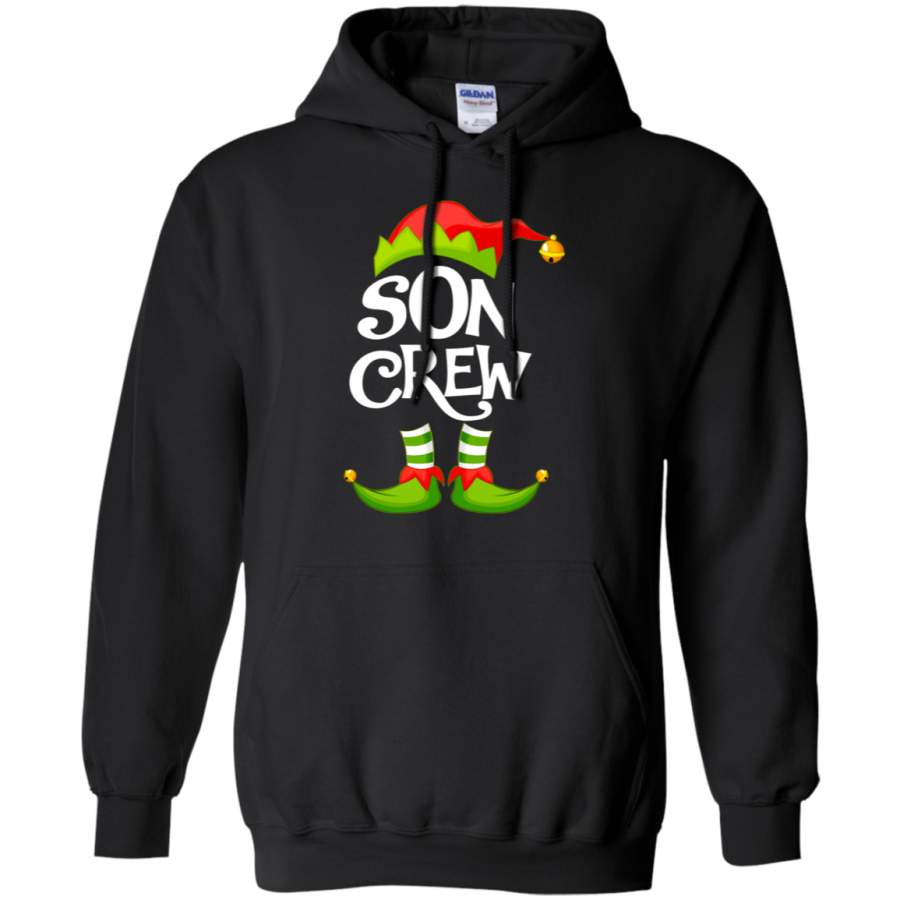 Son Crew Elf Christmas Holiday Hoodie Gift Idea