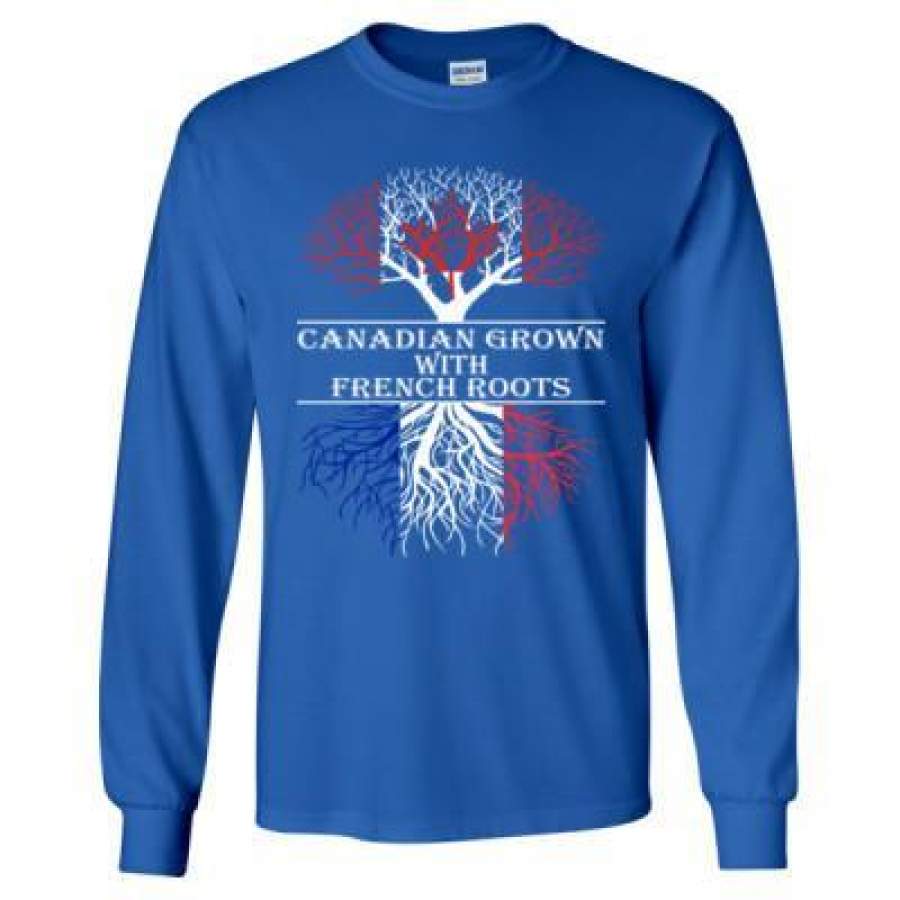 AGR Canadian Grown With French Roots – Long Sleeve T-Shirt