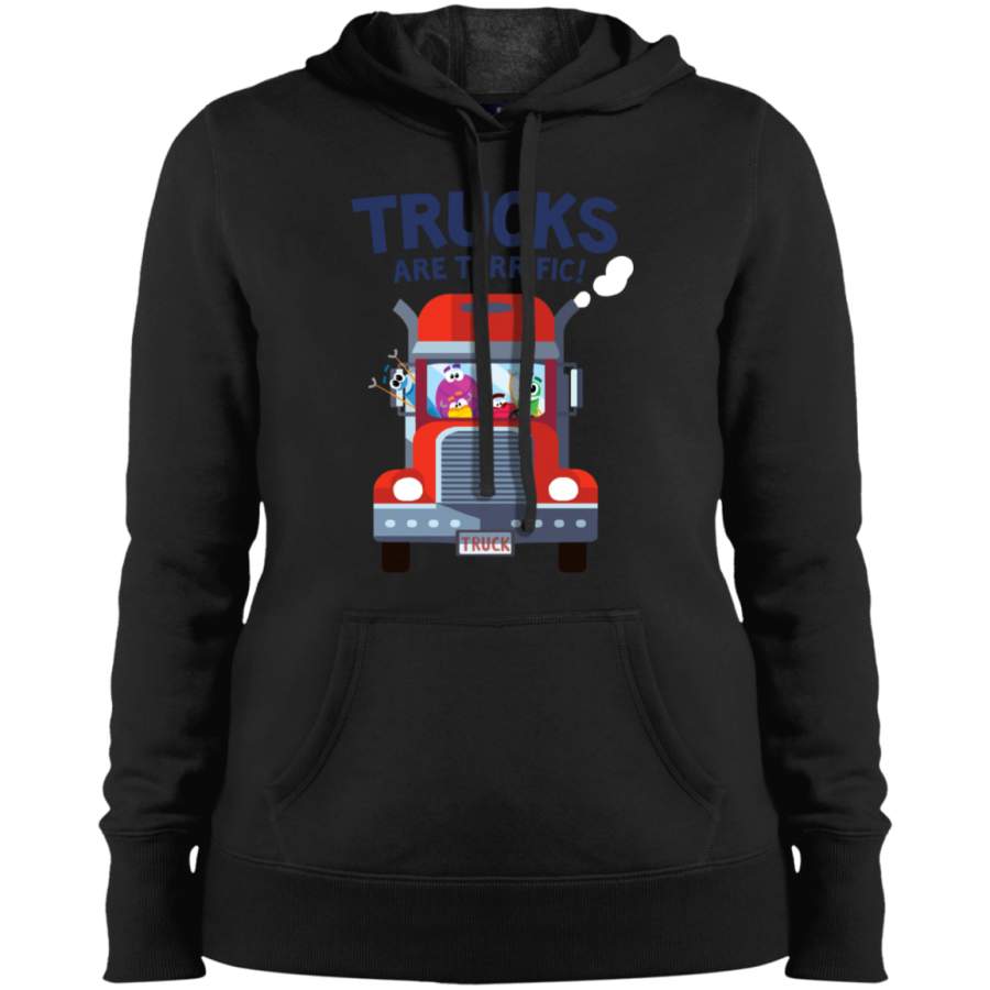 AGR ask the storybots trucks Ladies’ Pullover Hooded Sweatshirt