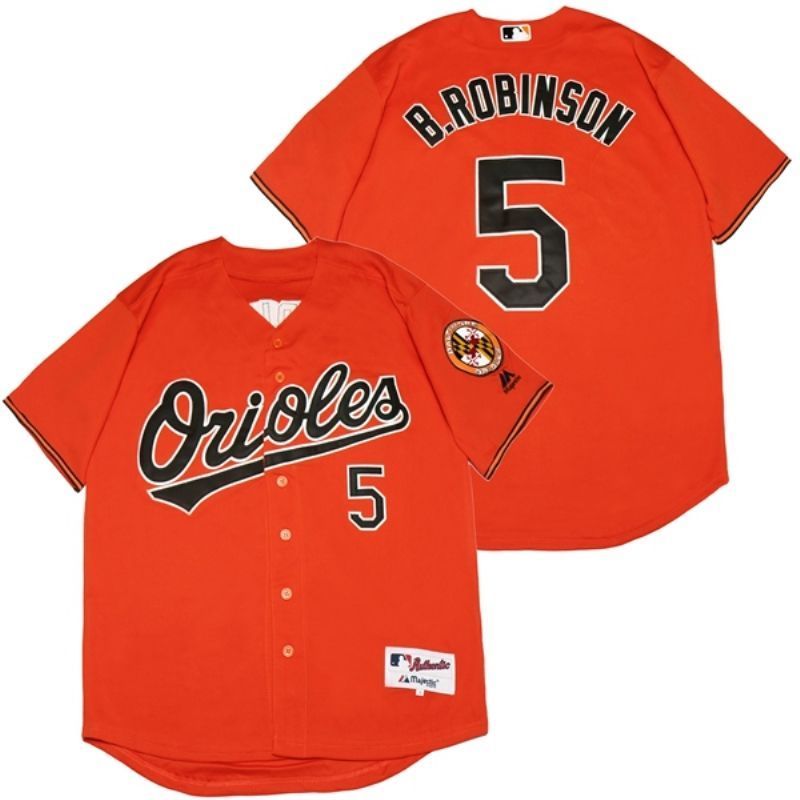 Baltimore Orioles Brooks Robinson #5 2020 MLB Orange Jersey