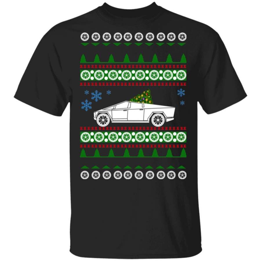 Tesla Cybertruck Christmas Sweater