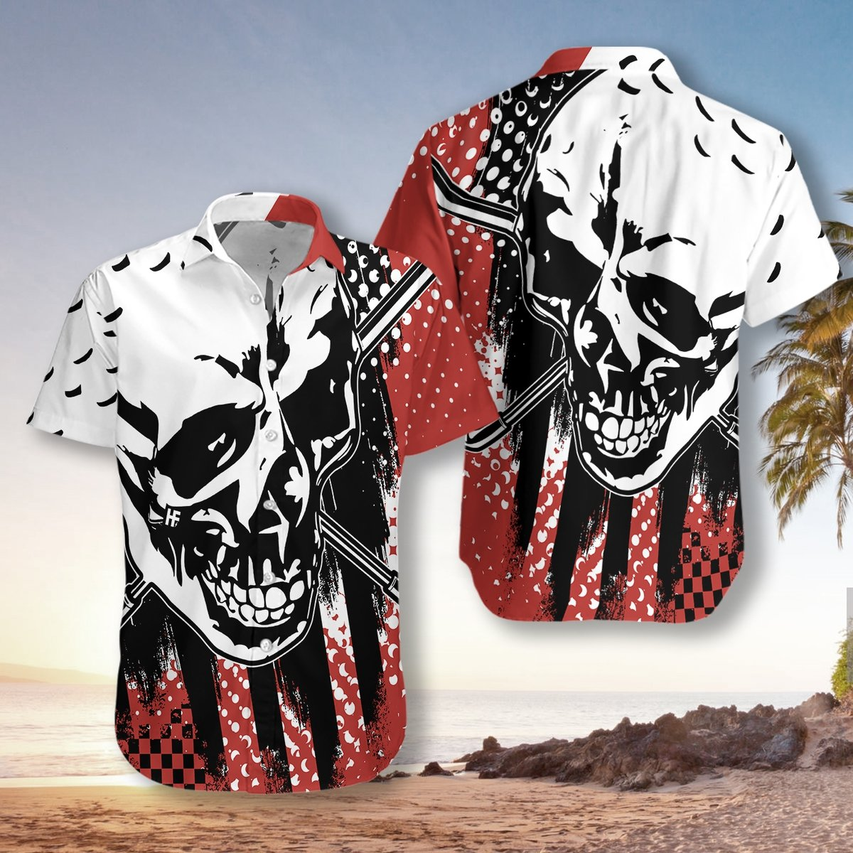 Skull Hawaii Shirt For Men Women Ha3743