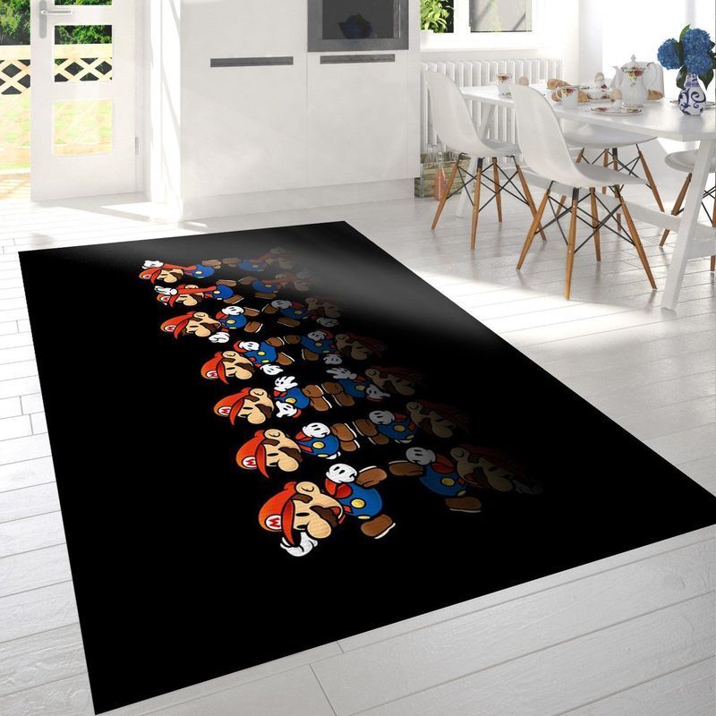 Super Mario 45 Area Rug Living Room And Bed Room Rug Gift Us Decor