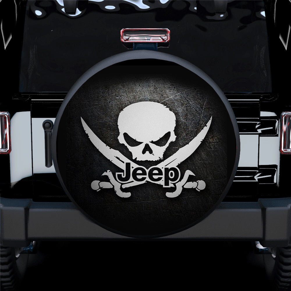 X Skull Jeep Car Spare Tire Covers Gift For Campers