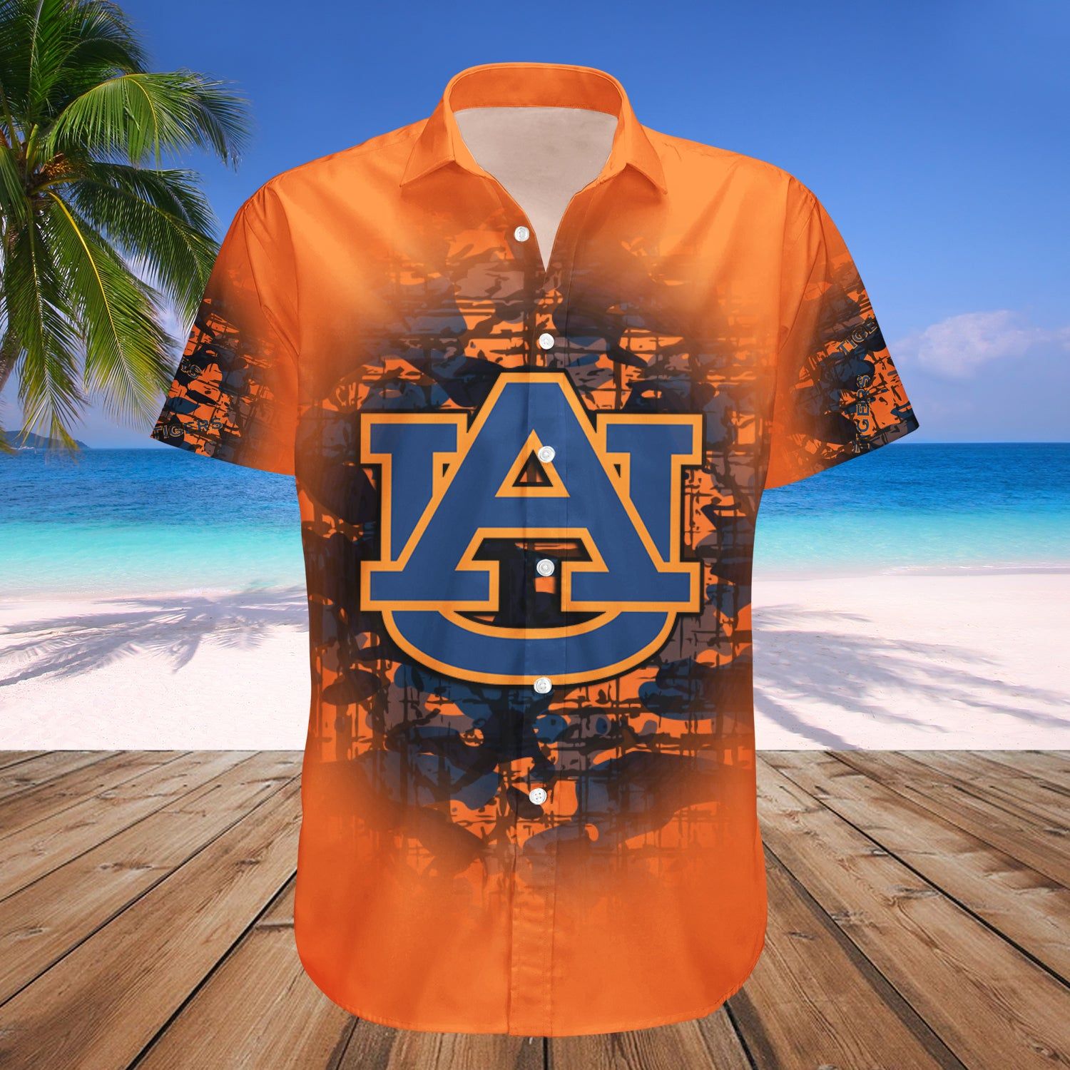 Auburn Tigers Hawaii Shirt Camouflage Vintage – NCAA