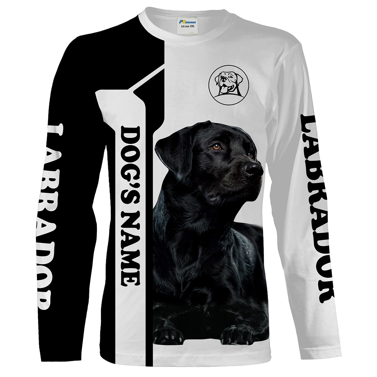 Black Labrador Customize Name 3D All Over Printing Shirt For Men, Women – Love Labrador Retriever Gifts  Fsd2390