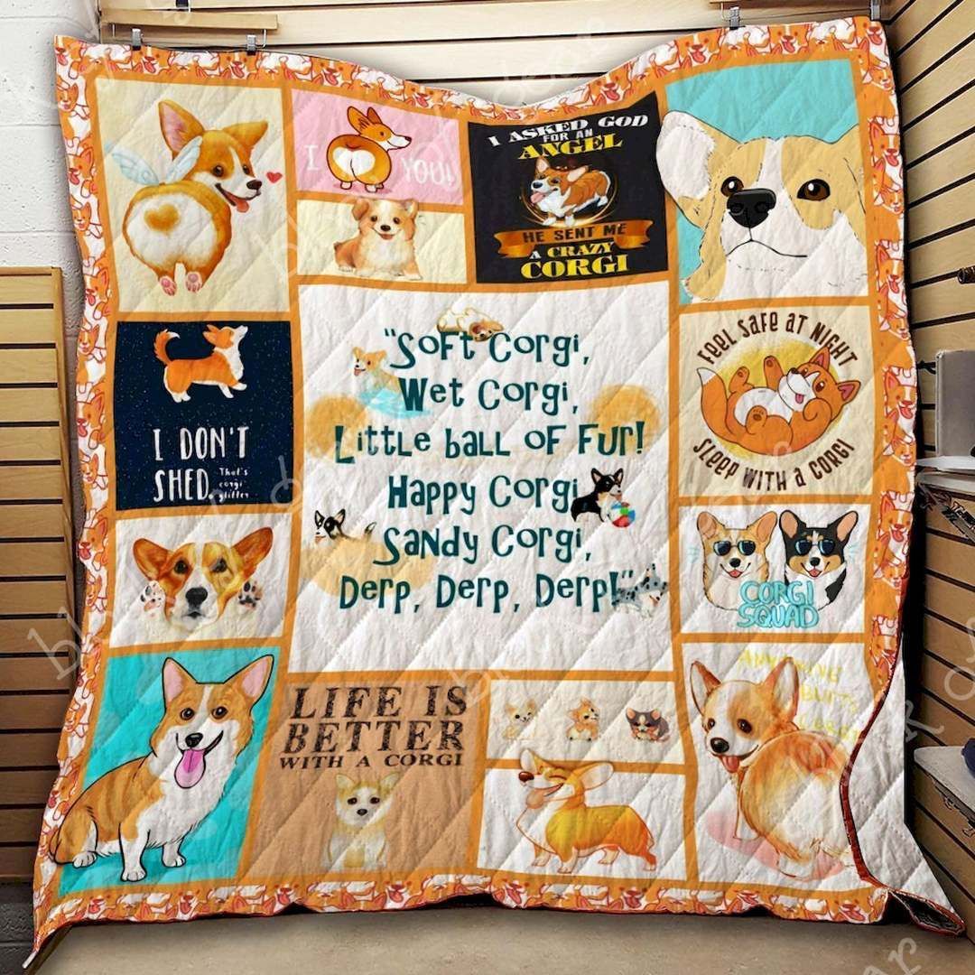 Corgi HUR8532 3D Customized Quilt CAMLI2307