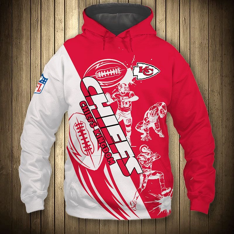 Kansas City Chiefs 3D Hoodies Player Football