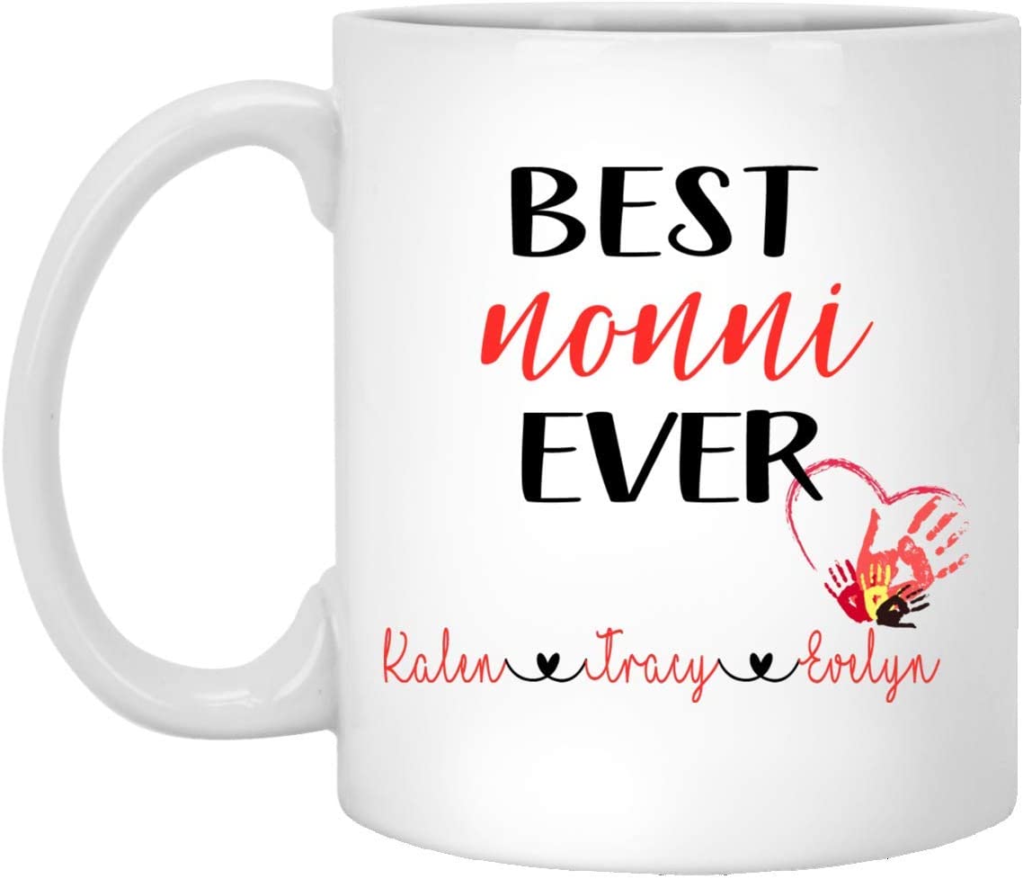 Best Nonni Ever Coffee Mug – Personalized Mug – Father’S Day Gift – Gift For Nonni – Fathers Day Mug – Nonni Coffee Cup – Nonni Coffee Mug 11Oz