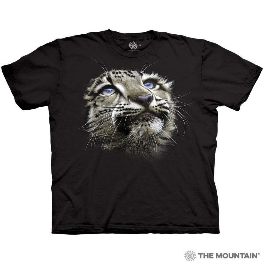 Snow Leopard Cub Adult T-Shirt