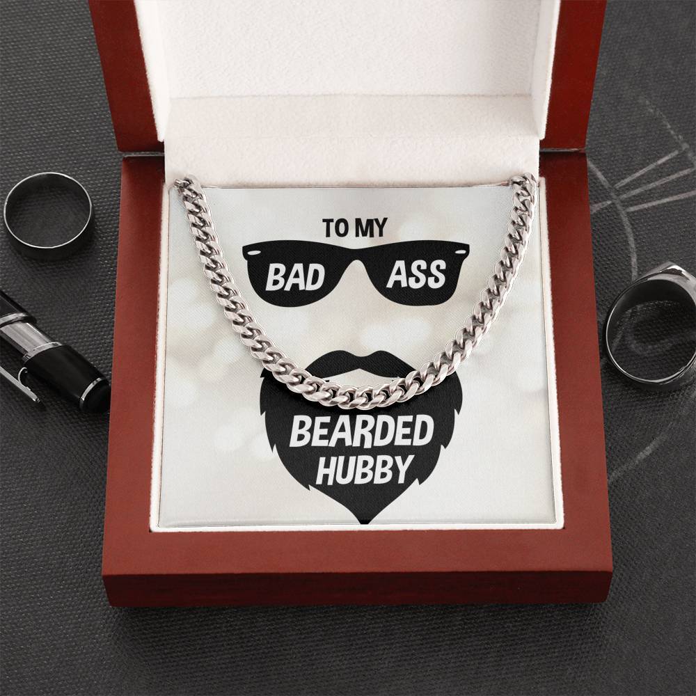 Bad Bearded Hubby | Cuban Link Chain Necklace For Him