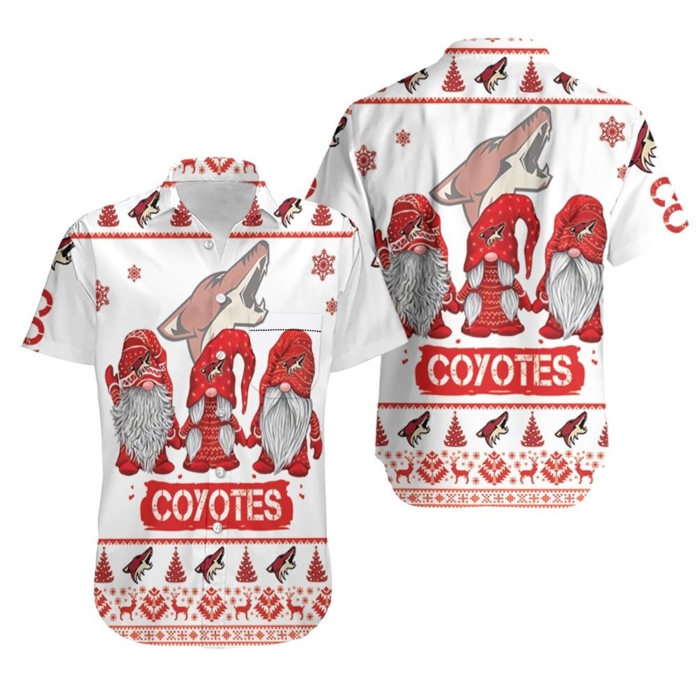 Christmas Gnomes Arizona Coyotes Ugly Sweatshirt Hawaii Shirt Ha50547