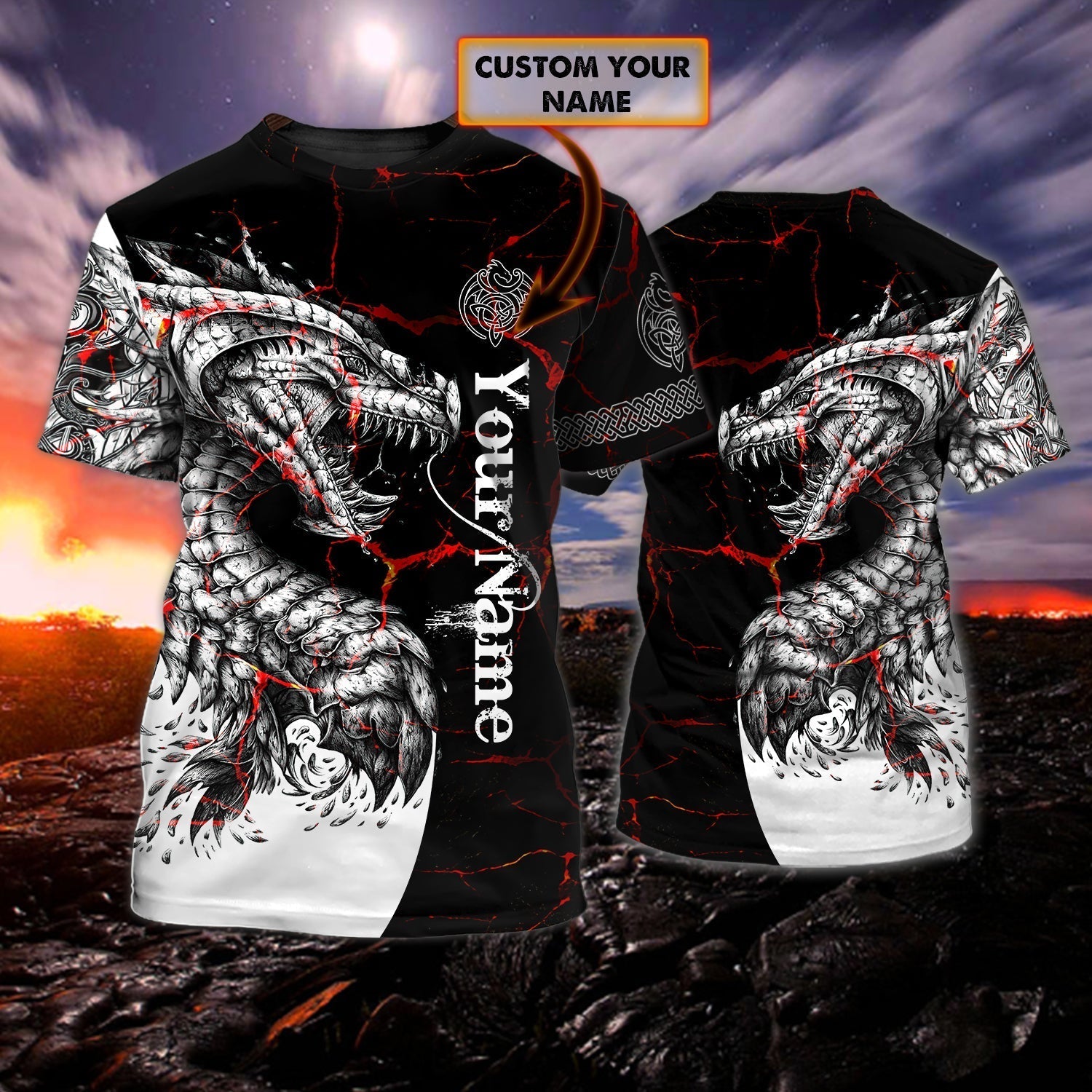 Custom With Name Dragon Tattoos Tshirt Love Tattoo Shirts Men Women Coolspod