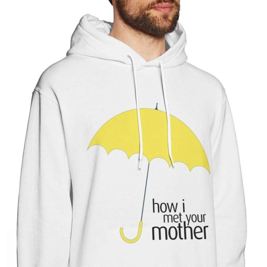 How I Met Your Mother YELLOW UMBRELLA Hoodies For Men Quality Long Sleeve Pure Cotton Sweatshirt